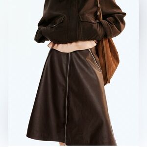 Hm coated aline skirt